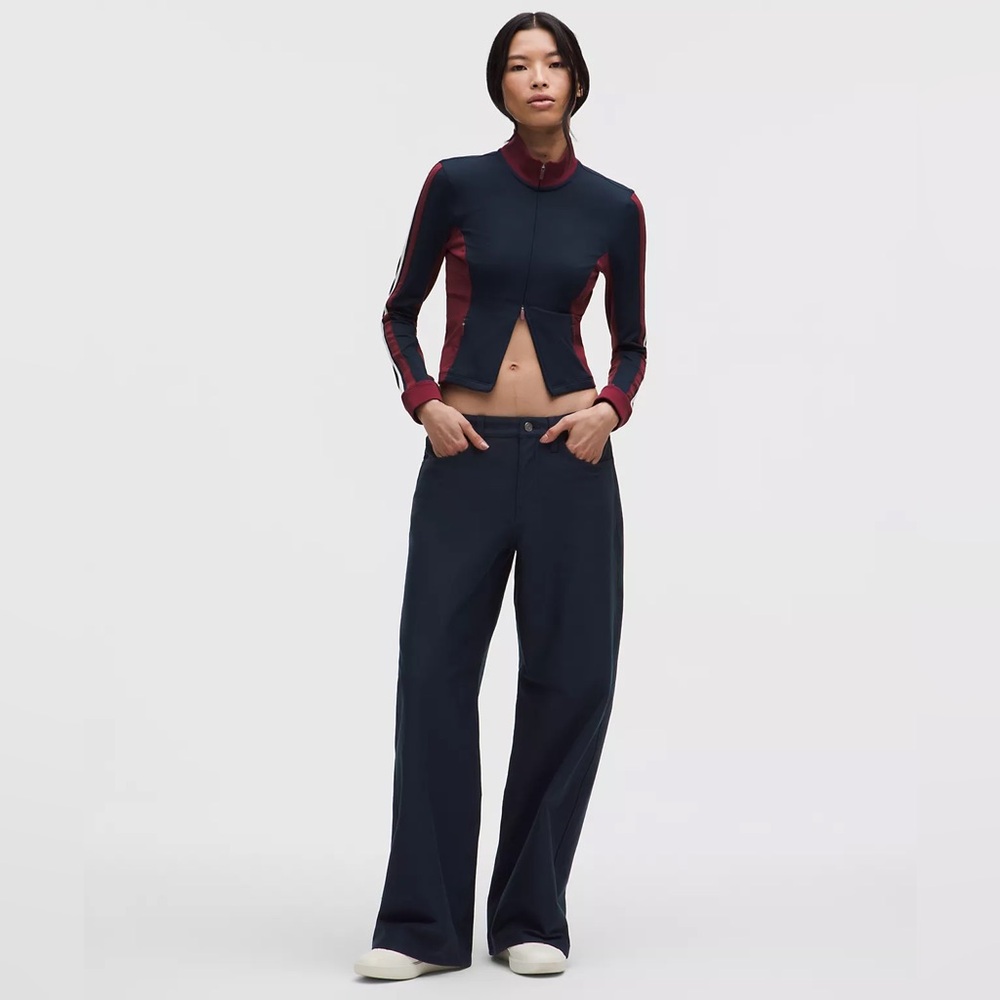 New Lululemon EasyFive Low-Rise Classic Wide-Leg Pant 28 True Navy $148